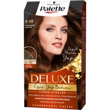 Schwarzkopf Palette Deluxe Yoğun Renkler 6-68 Karamel Kahve Saç Boyası