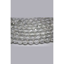 Yaşam Tohumu Kristal Kuvars Taşı Faset Kesim 8mm/4 Adet