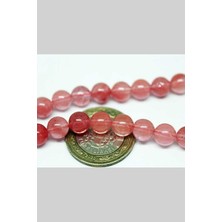 Yaşam Tohumu Gül Kuvars Taşı 8mm/10 Adet