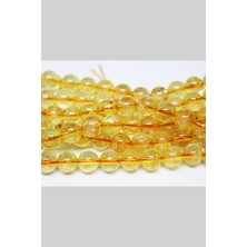 Yaşam Tohumu Sitrin Taşı Koyu Renk Dizi 6mm