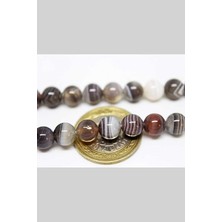 Yaşam Tohumu Botswana Akik Taşı 8mm/3 Adet