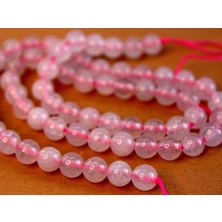 Yaşam Tohumu Pembe Kuvars Taşı Dizi 6mm