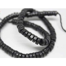 Yaşam Tohumu Ahşap Dizi Rondela Siyah