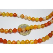 Yaşam Tohumu Akik Taşı Dizi 8mm (17300)