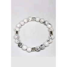 Yaşam Tohumu Havlit Taşı Bileklik 8mm