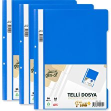 Gen-Of Telli Dosya Plus Mavi 50’li 3 Paket