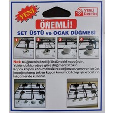 Icanpares Eminçelik-Esty-Ferre Ankastre Set Üstü ve Ocak 4 Lü Düğme Takımı