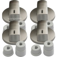 Icanpares Cvs-Dominox-Electrolux Ankastre Set Üstü ve Ocak 4 Lü Düğme Takımı
