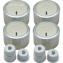 Icanpares Cvs-Dominox-Electrolux Ankastre Set Üstü ve Ocak 4 Lü Düğme Takımı