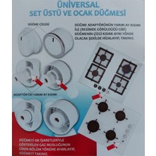 Icanpares Cvs-Dominox-Electrolux Ankastre Set Üstü ve Ocak 4 Lü Düğme Takımı