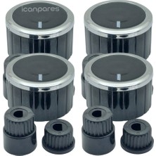 Icanpares Cvs-Dominox-Electrolux Ankastre Set Üstü ve Ocak 4 Lü Düğme Takımı