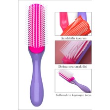 Sonreyon Styling Brush 9 Sıra Şekillendirme Kıvırcık Fırçası Kıvırcık Kız Metodu