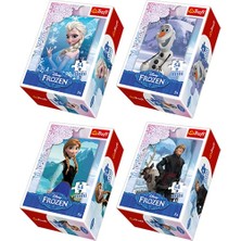 Trefl Frozen Karlar Ülkesi Mini Puzzle 54 Parçalı 4'lü Set