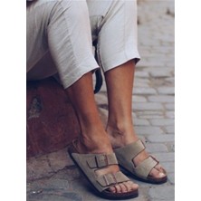 Birkenstock Arizona Stone Taş Çift Tokalı Unisex Terlik 151213 V5