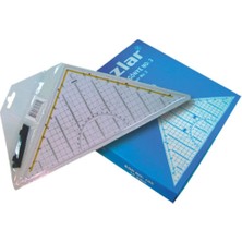 Artus Tedarik Geoderik Üçgen Cetvel 32 cm Ekstra Tutuculu Ölçekli