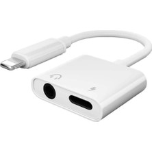 Teknomila Apple iPhone Uyumlu 3.5 mm Jack Kulaklık Çevirici Lightning Aux Dönüştürücü