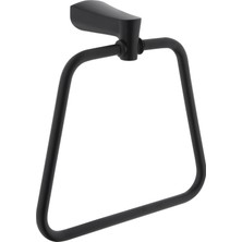 VitrA Base 800 A4408436 Halka Havluluk, Mat Siyah