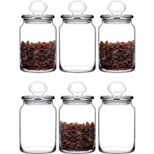 Paşabahçe 96762 Kitchen 6 Lı Cam Kapaklı Kavanoz 860CC