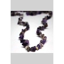 Yaşam Tohumu Ametist Taşı Doğal Küçük Taşlar Dizi - 80CM