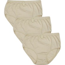 Fsm1453 Kadın Pamuklu Penyesi Ribana Bato Yüksek Bel Slip Klasik Külot 3'lü