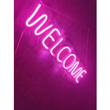 Dekoraven Welcome Neon LED Duvar Dekoru