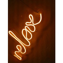 Dekoraven Relax Neon Şekiller Işaret Neon LED Dekoratif Duvar Aydınlatması Neon Duvar Yazısı