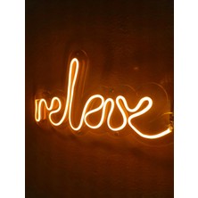 Dekoraven Relax Neon Şekiller Işaret Neon LED Dekoratif Duvar Aydınlatması Neon Duvar Yazısı