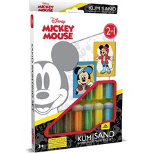 Red Castle Kum Boyama Eğitici, Eğlenceli Aktivite Seti Mickey Mouse 2 Kart 1 Arada_disney Ds-47