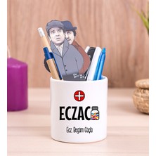 Hediye Dükkanı Kişiye Özel  Eczacı Seramik Kalemlik
