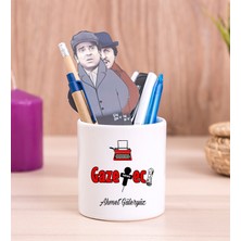 Hediye Dükkanı Kişiye Özel  Gazeteci Seramik Kalemlik