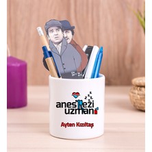 Hediye Dükkanı Kişiye Özel  Anestezi Uzmanı Seramik Kalemlik