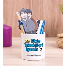 Hediye Dükkanı Kişiye Özel  Bilişim Teknolojileri Öğretmeni Seramik Kalemlik