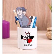 Hediye Dükkanı Kişiye Özel  Doktor Seramik Kalemlik