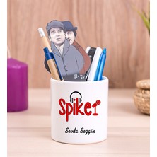 Hediye Dükkanı Kişiye Özel  Spiker Seramik Kalemlik