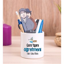 Hediye Dükkanı Kişiye Özel  Gemi Yapımı Öğretmeni Seramik Kalemlik