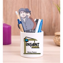 Hediye Dükkanı Kişiye Özel  Inşaat Teknikeri Seramik Kalemlik