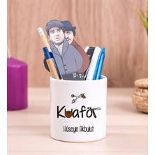 Hediye Dükkanı Kişiye Özel  Erkek Kuaförü Seramik Kalemlik