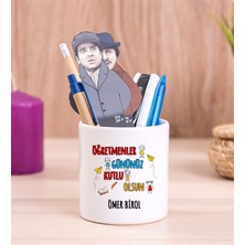 Hediye Dükkanı Kişiye Özel  Öğretmenler Günü Seramik Kalemlik