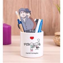 Hediye Dükkanı Kişiye Özel  Psikolog Seramik Kalemlik