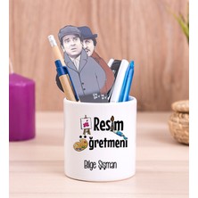 Hediye Dükkanı Kişiye Özel  Resim Öğretmeni Seramik Kalemlik