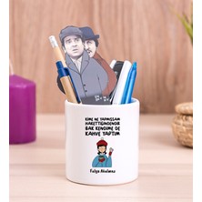 Hediye Dükkanı Kişiye Özel  Bak Kendime De Kahve Yaptım Seramik Kalemlik