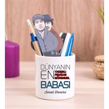 Hediye Dükkanı Kişiye Özel  Dünyanın En Iyi Babası Seramik Kalemlik