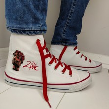 Mech Butik 2pac Tupac Shakur Baskılı Günlük Unisex Keten Spor Ayakkabı Sneaker