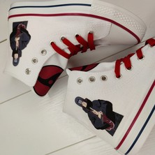 Mech Butik Itachi Uchiha Karakter Baskılı Unisex Keten Spor Ayakkabı Sneaker
