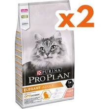 Pro Plan Elegant Hassas Deri ve Hairball Yetişkin Kedi Maması 3 kg x 2'li