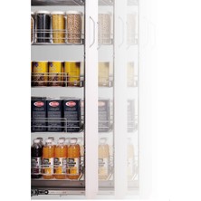 Huzur Mobilya Aksesuarları 60*80 Teleskopık Raylı Boy Kıler 35 cm