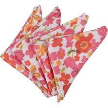 BebePan Smile Kız Çocuk 25 x 25 4lü Set Ağız Bezi Yenidoğan