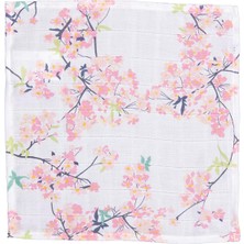 BebePan Floral Kız Çocuk 25 x 25 4lü Set Ağız Bezi Yenidoğan