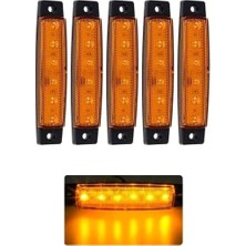 Parmak LED 12-24 Volt Çalışma Özelliği Su Geçirmez (5 Adet)Sarı