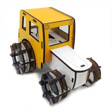 Vavsan Traktör  Ahşap Oyuncak Araba